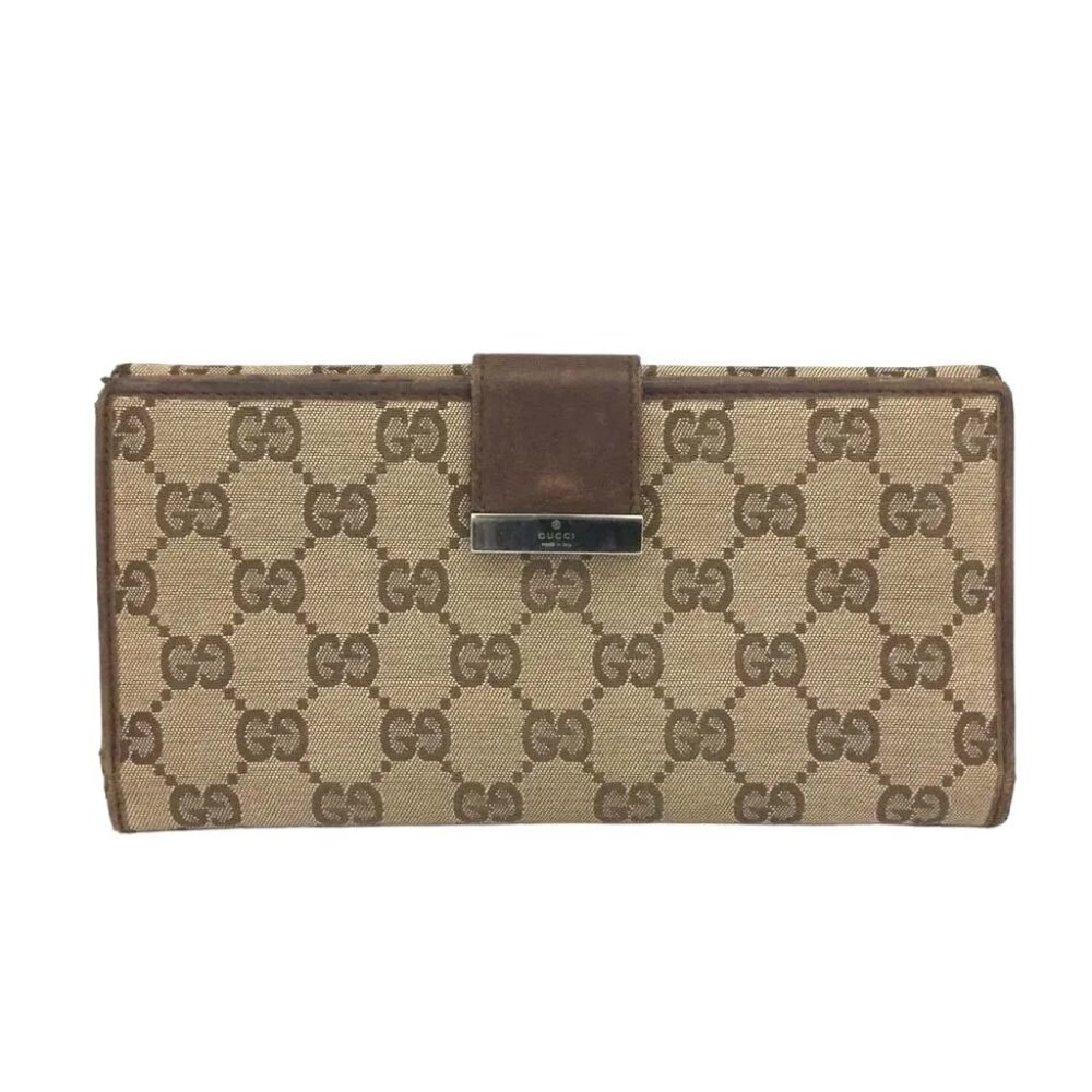 Gucci Continental Wallet GG Canvas Brown 01010-0080
